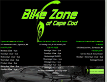 Tablet Screenshot of bikezonecapecod.com